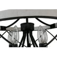 thumbnail image 2 of Bella Depot 5-Light Distressed White Rustic Wood Caged Chandelier Pendant Light for Farmhouse Kitchen Island, 2 of 9