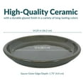 thumbnail image 5 of Sunnydaze 14.25" Round Gray Ceramic Outdoor Flower Pot Saucer 4-Count, 5 of 10