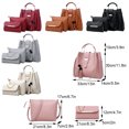 thumbnail image 3 of relayinert Ensemble de 3 Pcs Sac Fourre-Tout Luxueux pour Dames Élégant et Intemporel Durable Sacs Intemporels pour Femmes Sac à Main Rouge, 3 of 6