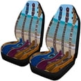 thumbnail image 2 of ZHANZZK Set of 2 Car Seat Covers Guitar Universal Auto Front Seats Protector Fits for Car,SUV Sedan,Truck, 2 of 4