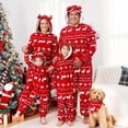 thumbnail image 1 of Pijamas navideños de forro polar con estampado 3D de reno y astas, monos a juego para toda la familia, 1 of 5