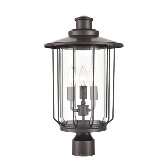 Millennium Lighting 2699 Belvoir 3 Light 17" Tall Outdoor Single Head Post Light - Bronze