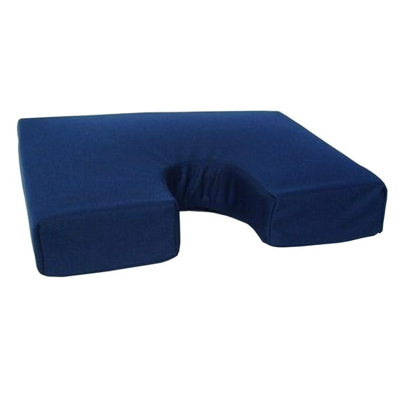 Allman - Bariatric Coccyx Gel Cushion Treatment Comfort Tailbone Pain Relief 3.5”x 16”x 18” - Blue