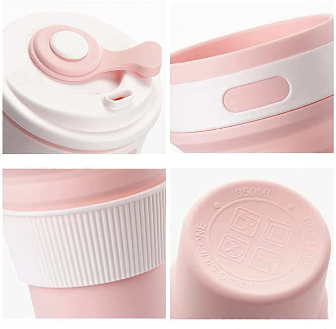 Stojo - Biggie Cup - Café /thé - 470 Ml - Réutilisable - Pliable - Noir