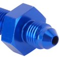 thumbnail image 5 of Straight Aluminum Bulkhead Flare Fitting, Blue, -3 AN, 5 of 6