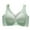 Green, variant on Wireless Bras for Women Mesh Crossover Seamless Full Coverage Push Up No Underwire Soft Everyday Bra,White,36 C