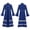 Blue, variant on Women's Clergy Dress Church Priest's Robes Front Open Button Coats Flared Long Sleeve Halloween Cosplay Costume