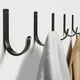 thumbnail image 1 of Ganchos de pared Josmimic para colgar toallas o abrigos, 10 kg, metal, paquete de 5, 1 of 7
