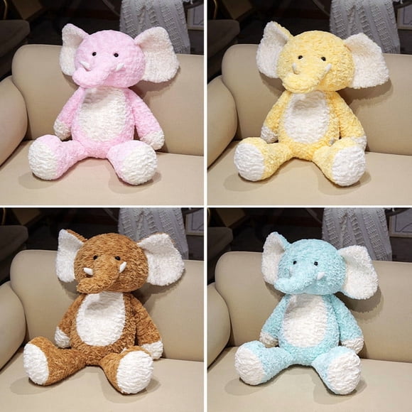 Sentmoon Stuffies Plush Women Birthday Gifts Running Elephants Plushie Toy Cute Jogging Stuffed with Happy Super Soft Pillow Doll for Kids Gift Decor Cute