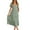Green, variant on CFLVAEK Classic Solid Color Summer Dresses for Women Casual V Neck Shirt Dresses Flowy Botton Beach Dress Tiered Smocked Solid Dresses with Short Sleeve Black S