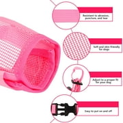 Dog Muzzle Anti Biting, with Comfortable Mesh Soft Fabric and Adjustable Strap, Suitable for Small, Medium Dogs
