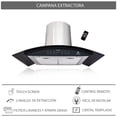 thumbnail image 4 of Campana CC-90-AC de pared en 90 cm Acero Supra Campana CC-90-AC, 4 of 6