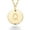 yellow-gold-plated-silver, variant on 925 Sterling Silver or 18K Yellow Gold Over Silver Round Initial Pendant Necklace for Women 18 to 20 Inch Chain, Dainty Letter Necklace Made in Italy (T, sterling silver)