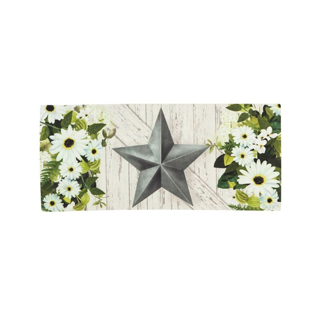 Evergreen Sassafras Switch Mat Galvanized Star, Interchangeable