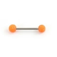 thumbnail image 5 of Tongue Barbell with Acrylic Textured Designed Balls 14ga 5/8 inches -15mm, 5 of 9
