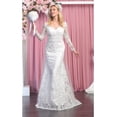 thumbnail image 1 of Scoop Neckline Wedding Ivory Gown, 1 of 4