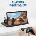 thumbnail image 6 of 10/12/14 Inch Foldable Screen Phone Magnifier, 2026 New Screen Magnifier for MobilePhone, Cell Phone Magnifier Projector Screen for Videos, Movies and Gaming (Black, 12 Inch), 6 of 6