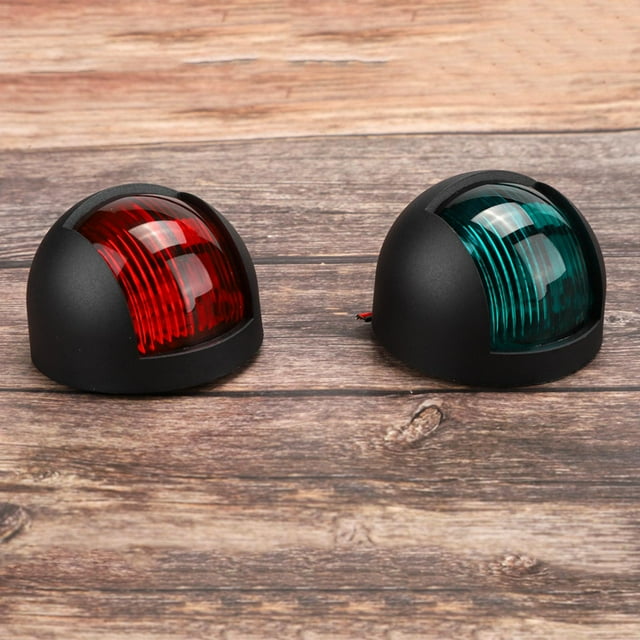 Side Boat Light 2Pcs Signal Lamp Red Green LED Waterproof Boat Navigation Light 12V 24V