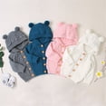 thumbnail image 3 of Emmababy Kids Baby Girls Solid Hooded Knitted Sweater Cardigan Coat, 3 of 7