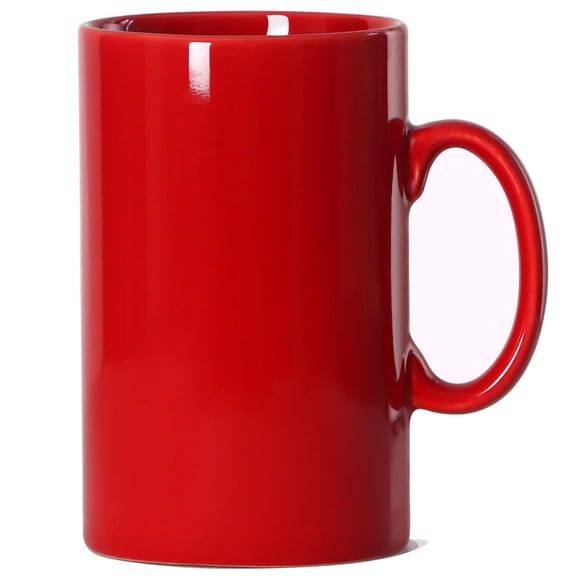 28 OZ Extra Large Ceramic Coffee Mug, Smilatte M018 Classic Porcelain Boss Super Big Tea Cup with Handle for Office and Home, Red