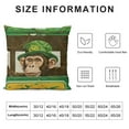 thumbnail image 5 of Pillowcase Monkey St Patrick's Day Truck Floral Leaves King  Pillow Cover Protector Pillow Sham Case with Zipper, 5 of 5