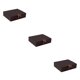 thumbnail image 3 of sweethay Caja de regalo de 5 uds., caja de recuerdo de papel para cumpleaños, cajas de embalaje de regalo de aniversario de fiesta con cinta, negro S 3piezas sweethay CBP158074, 3 of 8