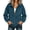 Blue, variant on Qiopertar Corduroy Jacket for Women Zip Collared Long Sleeve Casual Oversized Ribbed Fall Winter Tops Zipper Jacket Blue L