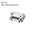 thumbnail image 2 of Conector Jack Enchufe USB 2.0 Tipo A hembra, 20PCS, Adaptador de reemplazo DIP de 4 pines de 90 grados, 100, 2 of 3