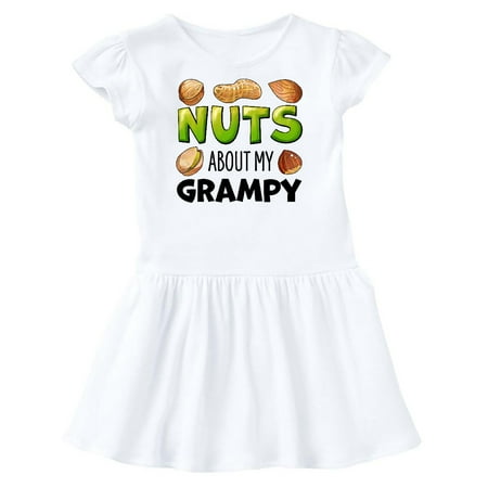 

Inktastic Nuts About My Grampy Peanut Almond Pistachio Gift Toddler Girl Dress