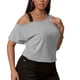 thumbnail image 1 of Just My Size Túnica de jersey Slub de talla grande para mujer con cuello de ganchillo Zhivalor FSHY023-6, 1 of 5