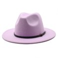 thumbnail image 3 of JFBUJC Women Or Men Woolen Felt Fedora Hat, 3 of 5