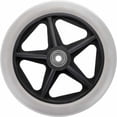 thumbnail image 2 of CNKOO 2 Pcs Roue en Caoutchouc de Remplacement de 6 Pouces pour Fauteuil Roulant Roues avant Rouleau Déambulateur Antidérapant Roulettes de Remplacement Roulettes Roues de Remplacement Accessoires de Roue pour Fauteuil Roulant, 2 of 5