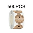 thumbnail image 6 of 500pcs/roll French Vintage Kraft Paper Stickers Scrapbook Gift Stationery Label Stickers Handmade With Love Thank You Sticker, 6 of 7