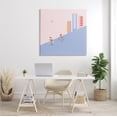 thumbnail image 2 of Stupell Industries Downhill Bike Ride Tropical Bird Modern Cityscape, 36 x 36, Designed by Make Much Studios, 2 of 5