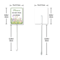 thumbnail image 6 of Eveokoki Please Do Not Pick Flowers Thank You Aluminum ​Yard Sign With Metal Stake For Garden Farm Decor Lawn Sign Stand Tin Sign Wildflowers Butterfly Garden Sign Outdoor 8.8x7 Inches, 6 of 6