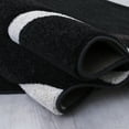 thumbnail image 3 of Allstar Black Modern Geometric circle design Area Rug (5' 2" x 7' 2"), 3 of 7