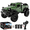 Green - 3 Battery, variant on C8813 1/14 Scale 4WD Rock Crawler RC Truck, 2.4G Remote Control Off-Road Vehicle with High Torque Motor & LED Lights, 40+ Min Playtime, Waterproof ESC for Teens and Adults