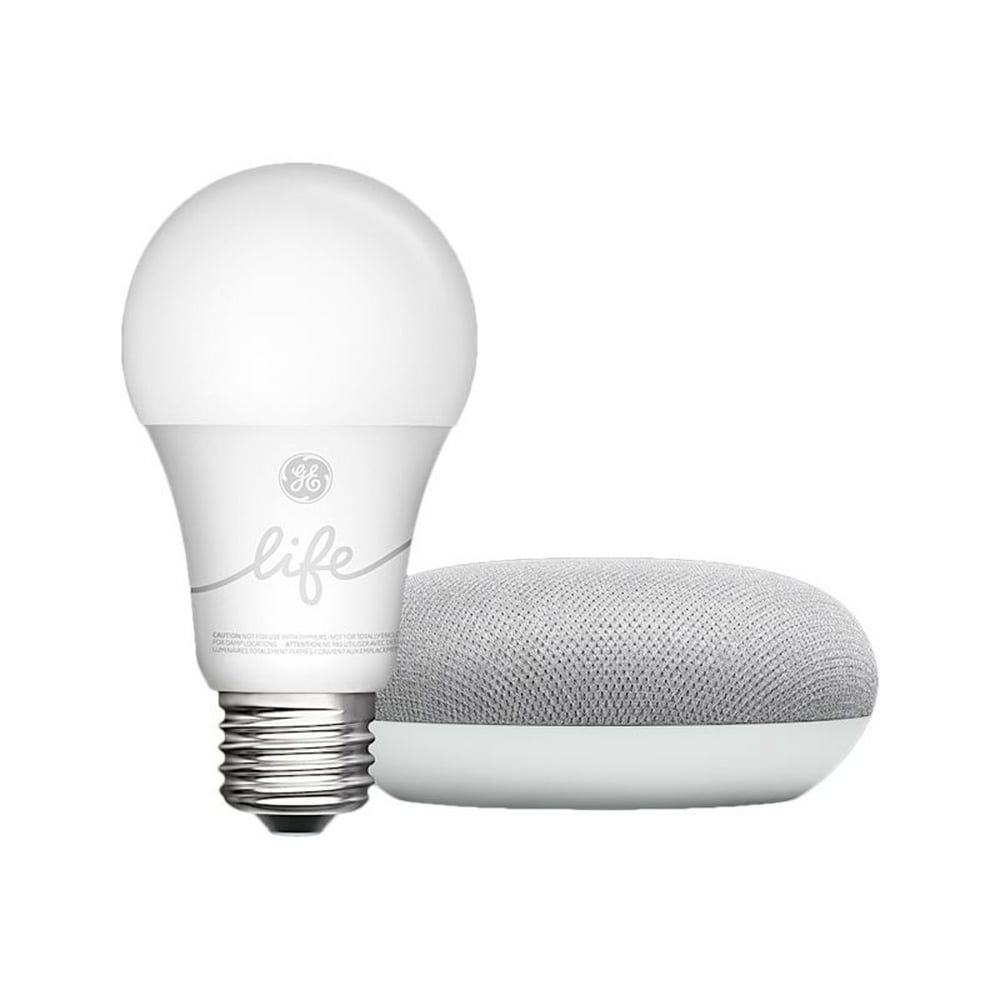 Google Smart Light Starter Kit - Google Home Mini and GE C-Life Smart