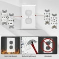 thumbnail image 4 of Electrical Receptacle Wall Plate Heat Resistant Switches Covers Socket Plate, 4 of 8