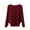 Wine, variant on BOOMILK Sweaters for Women Trendy One-Neck Bat Sleeve Long-Sleeve Knit Sweater Pullover Fall Winter Gray