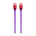 thumbnail image 1 of Mazas de entrenamiento de gimnasia rítmica de doble color de 45,5 cm de goma PVC equipo fácil cabeza roja, 1 of 8