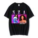 thumbnail image 1 of Camiseta con estampado SZA para hombre y mujer, ropa informal de gran tamaño, de manga corta, 100% algodón, estilo Hip Hop, Harajuku, 1 of 4