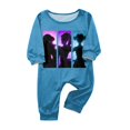 thumbnail image 1 of 2025 Kpop Demon Hunters Family Pajamas Matching Set, Kpop Demon Hunters Family Matching Long Sleeve Tops+Pants 2 Piece Pajamas Set, Halloween Christmas Paj Matching Sets for Indigo 9 Months, 1 of 4