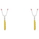 thumbnail image 1 of Cateissary Tenedor telescópico para barbacoa, salchichas en forma de U, palitos para asar, mango para perros calientes, cocina al aire libre, Amarillo 2Conjunto, 1 of 6