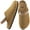 Light Brown, variant on Ecetana Women's Mules & Clogs Suede Closed Toe Sandals Slip On Flats Sandals with Hook Loop