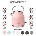 Haden Heritage 1.7 Liter Stainless Steel Electric Tea Kettle, English