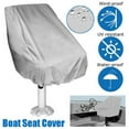 thumbnail image 7 of 3X Boat Seat Cover, Outdoor Waterproof Pontoon Captain Bench Chair Protective Covers, 7 of 7