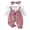 Pink, variant on Loicainy Baby Toddler Girls Long Sleeve Jumpsuit 3 6 9 12 18 Months Floral Print Fake Two Pieces Patchwork Bow Romper and Cute Headband Set