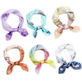 thumbnail image 1 of Ensemble de Foulards Carrés Floraux Lisses Mode Foulard pour Femmes, 1 of 10