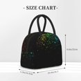 thumbnail image 2 of Easygdp Night Rainbow Sparkles Bolsa de Almuerzo Insulada Grande, Forro de Aluminio, Diseño Espacioso, a Prueba de Fugas, Ideal para Trabajo, Picnics, Viajes y Actividades al Aire Libre, 2 of 6